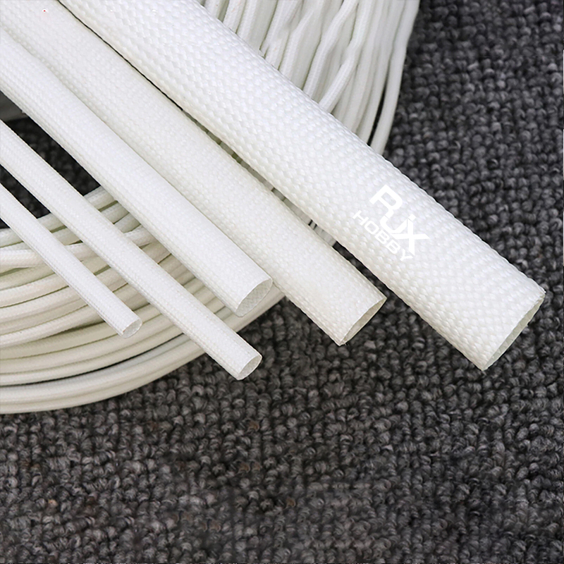RJXHOBBY 100meters 3-8mm Heat Resistant Sleeving Cable Wire HIGH TEMP Fiberglass Insulating Sleeve
