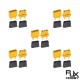 RJXHOBBY 5 Sets Amass ICX301 XT30 2+1 Plug Connector Male Female signal Pin for FPV Drone Adapter