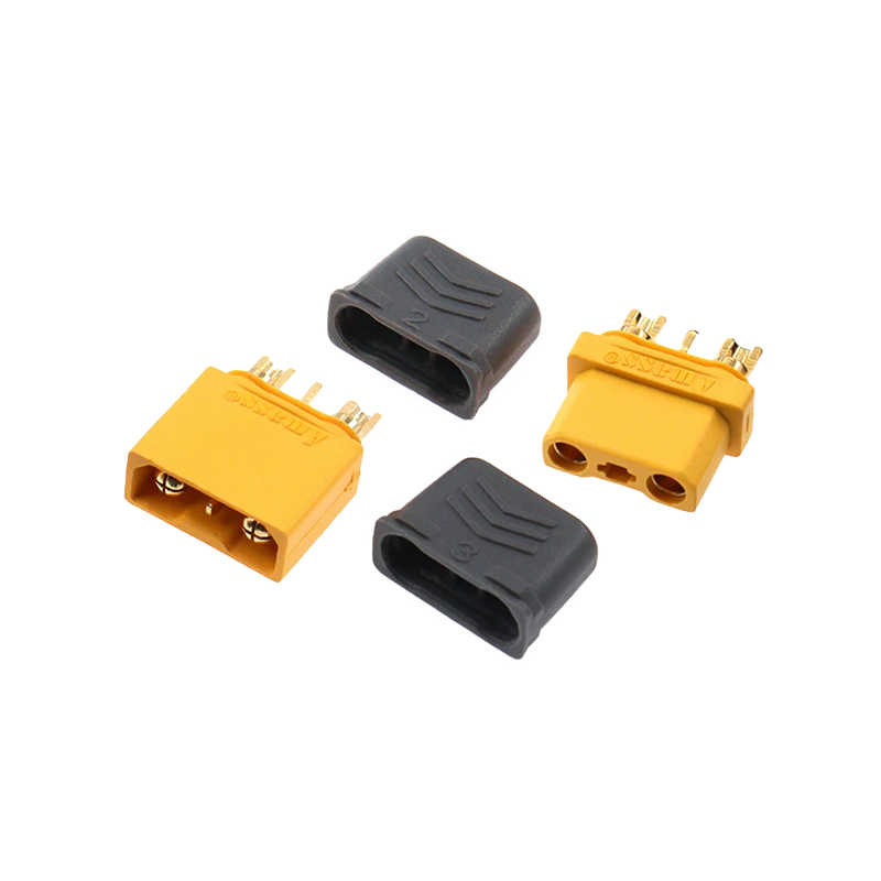 RJXHOBBY 5 Sets Amass ICX301 XT30 2+1 Plug Connector Male Female signal Pin for FPV Drone Adapter