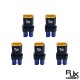 RJXHOBBY 5pcs XT60 Male to EC5 Female Connector Adapter 