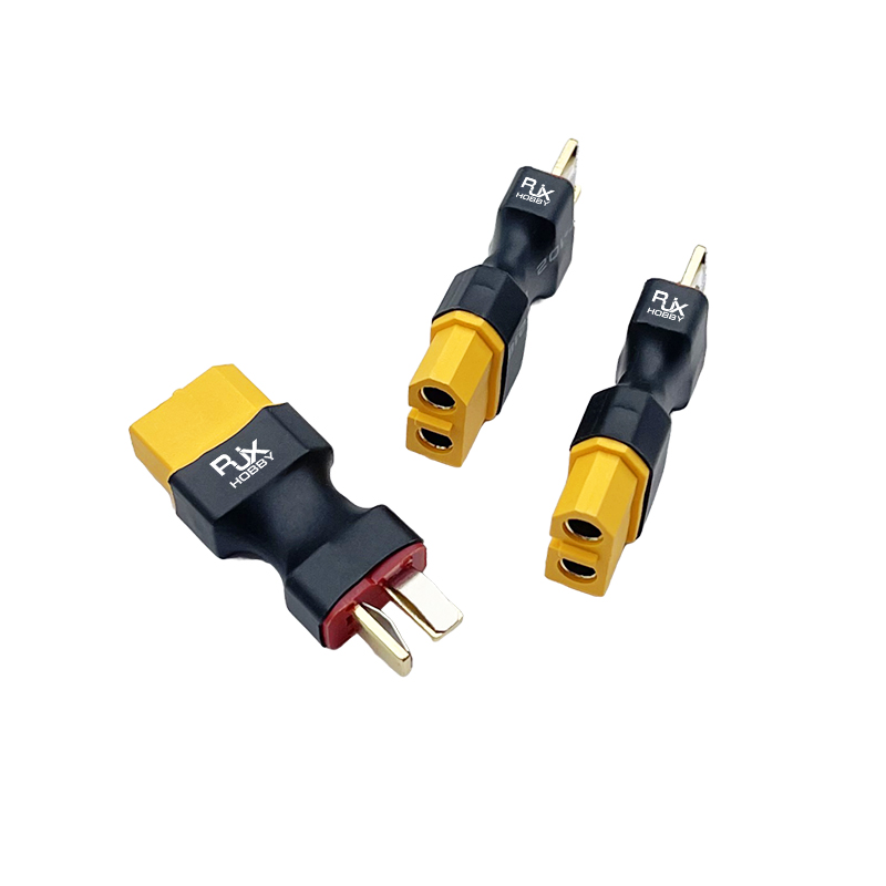RJXHOBBY 5pcs  XT60 Female to Male T -Plug Connector Adapter 