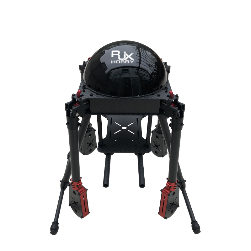 RJX650 4-Axis Carbon Fiber Umbrella Folding Quadcopter Frame with Motor Mounts