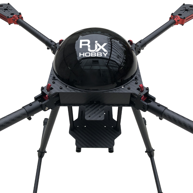 RJX650 4-Axis Carbon Fiber Umbrella Folding Quadcopter Frame with Motor Mounts