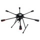 RJX850 6-Axis Carbon Fiber Umbrella Folding Hexacopter Frame with Motor Mounts