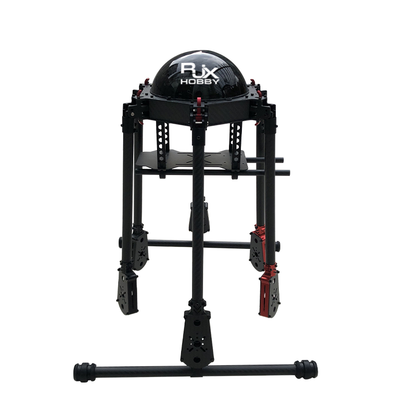 RJX850 6-Axis Carbon Fiber Umbrella Folding Hexacopter Frame with Motor Mounts