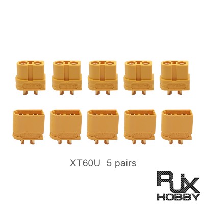 RJXHOBBY 5Pairs XT60U (Upgraded XT60 Smaller Size) Male Female Bullet Connectors Plugs For RC Lipo Battery