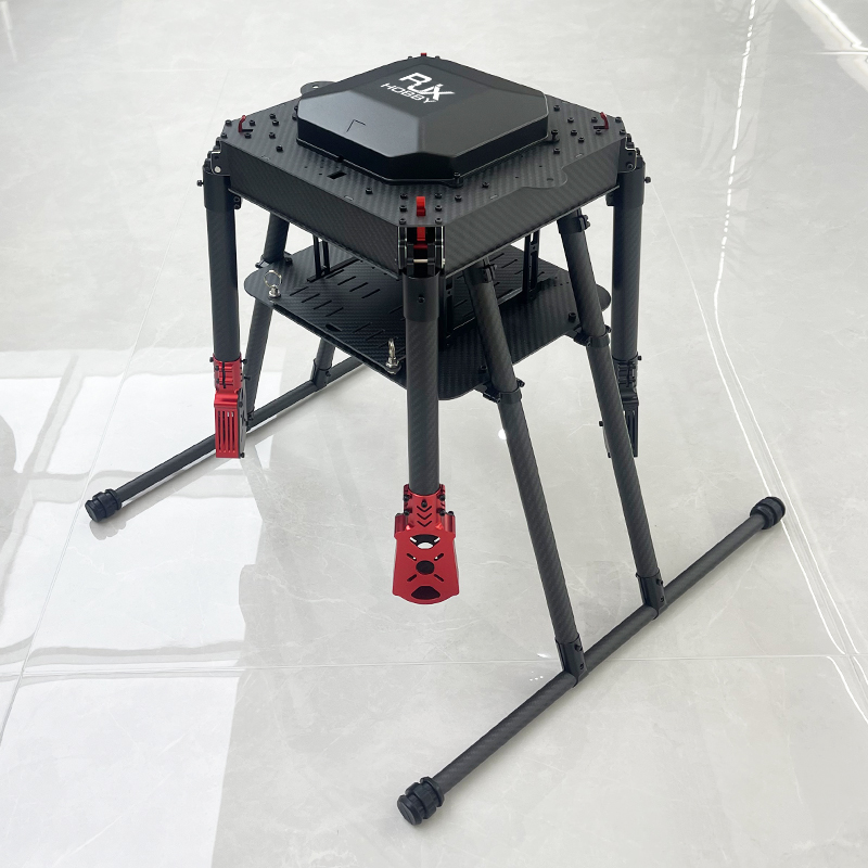 RJX900 4-Axis Carbon Fiber Umbrella Folding Quadcopter Frame with Motor Mounts
