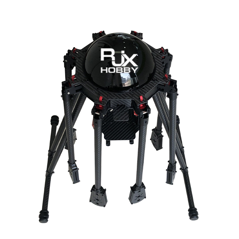 RJX950 8-Axis Carbon Fiber Umbrella Folding Hexacopter Frame with Motor Mounts