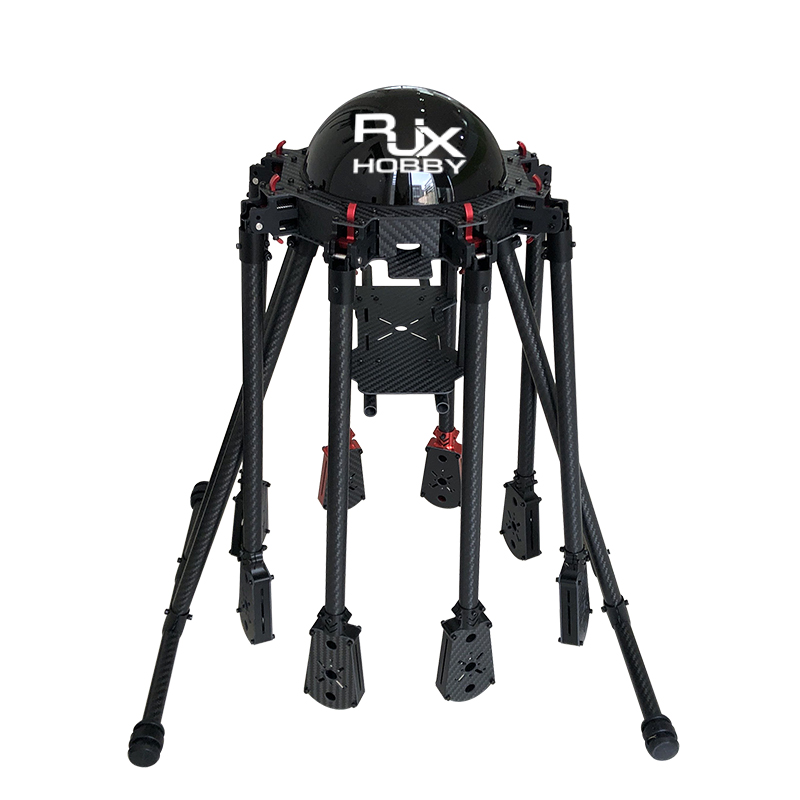 RJX950 8-Axis Carbon Fiber Umbrella Folding Hexacopter Frame with Motor Mounts