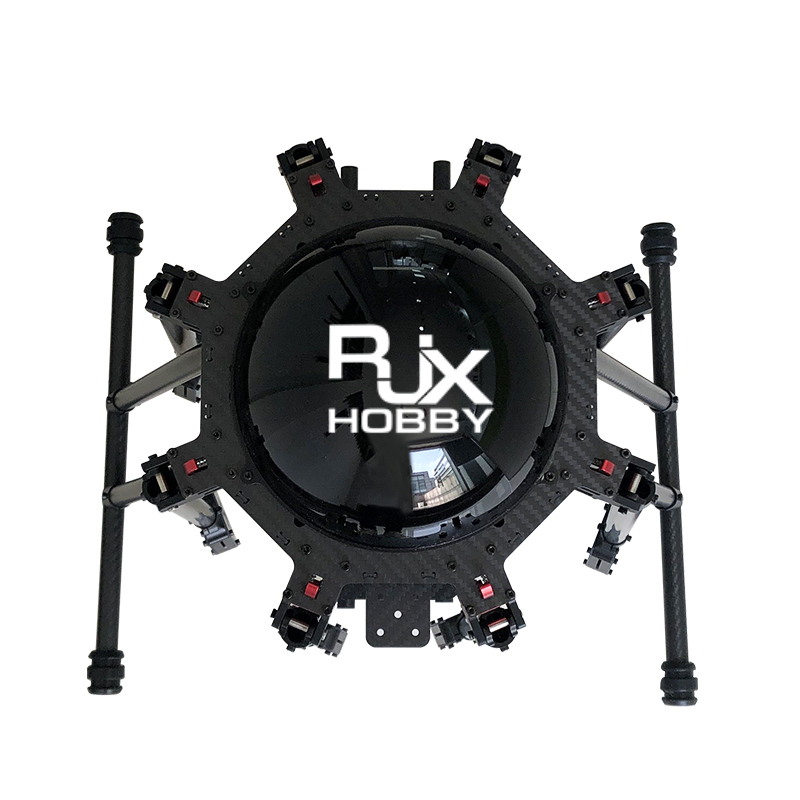 RJX950 8-Axis Carbon Fiber Umbrella Folding Hexacopter Frame with Motor Mounts