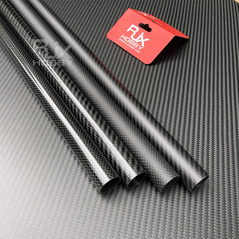 RJXHOBBY 3K Carbon Fiber Round Tube 1500mm (OD:8-25mm)