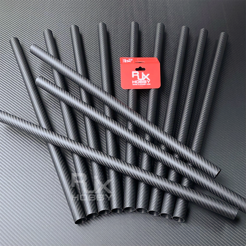 RJXHOBBY 3K Carbon Fiber Round Tube 1500mm (OD:8-25mm)