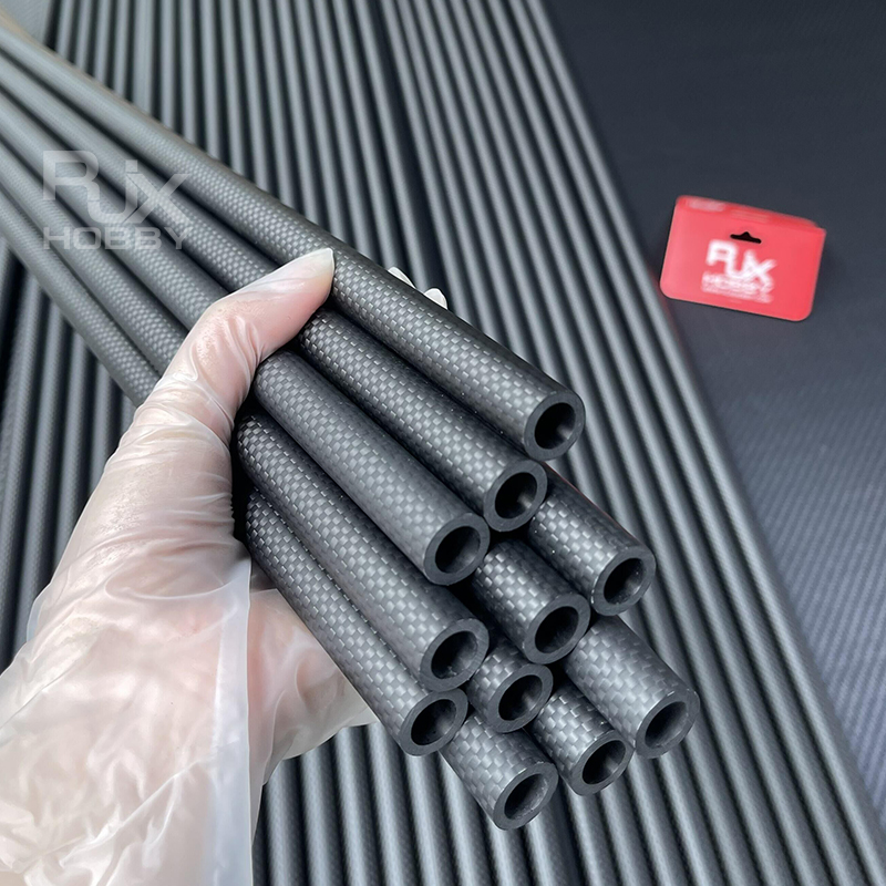 RJXHOBBY 3K Carbon Fiber Round Tube 1500mm (OD:8-25mm)