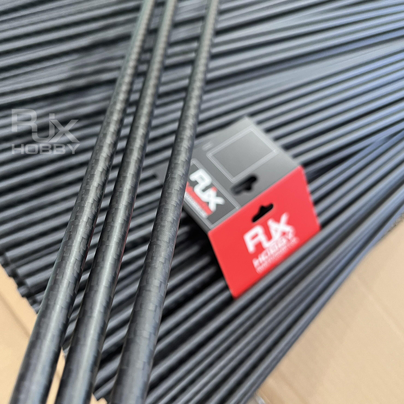 RJXHOBBY 3K Carbon Fiber Round Tube 1500mm (OD:8-25mm)