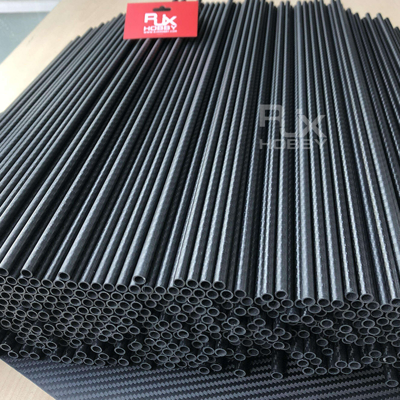 RJXHOBBY 3K Carbon Fiber Round Tube 1500mm (OD:8-25mm)