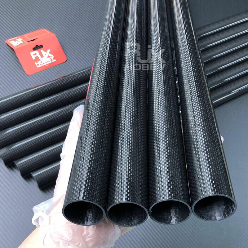 RJXHOBBY 3K Carbon Fiber Round Tube 1000mm (OD:20-38mm)