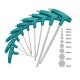 RJX Extended t-type inner hex wrench set single flat-head screwdriver with handle Diamond 6 square plum combination tool