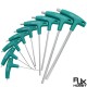 RJX Extended t-type inner hex wrench set single flat-head screwdriver with handle Diamond 6 square plum combination tool