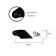 RJXHOBBY Black and White 70mm Tail CF Blades