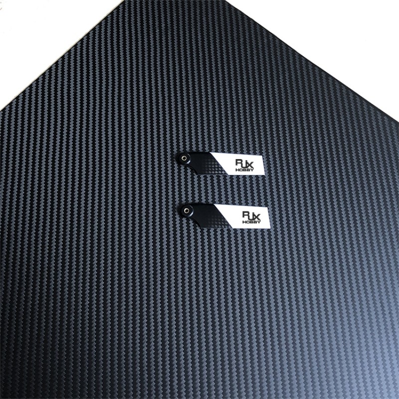 RJXHOBBY Black and White 70mm Tail CF Blades
