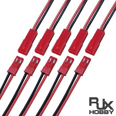 RJX 22 AWG  Silicone JST Plug Connector 2 Pin Male Female Plug Connector Cable Wire for LED Lamp Strip RC Toys Battery