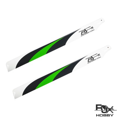 RJX Green 600mm Premium CF Blades-FBL Version (XL Version)