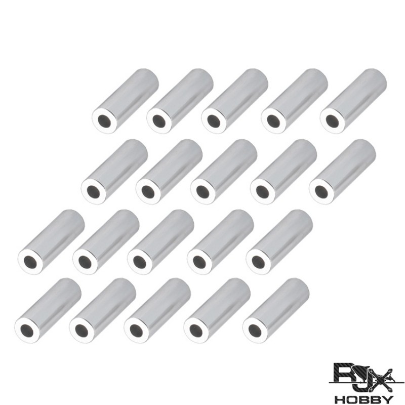 RJXHOBBY 20pcs Aluminum 3X18mm Round Spacer for M3 Screws